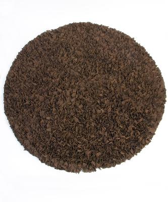  Round Chocolate rug Round Chocolate Shag Rug
